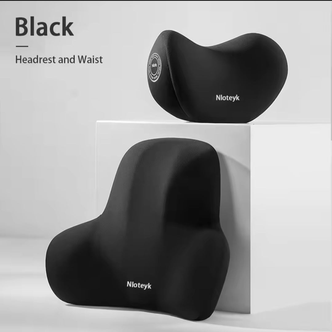 Neck and Lumbar support Car Pillow