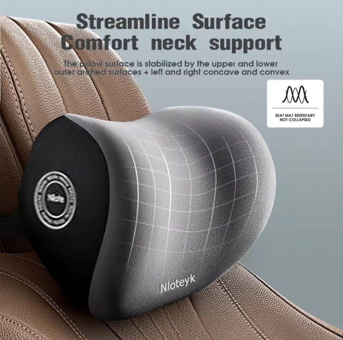 Neck and Lumbar support Car Pillow