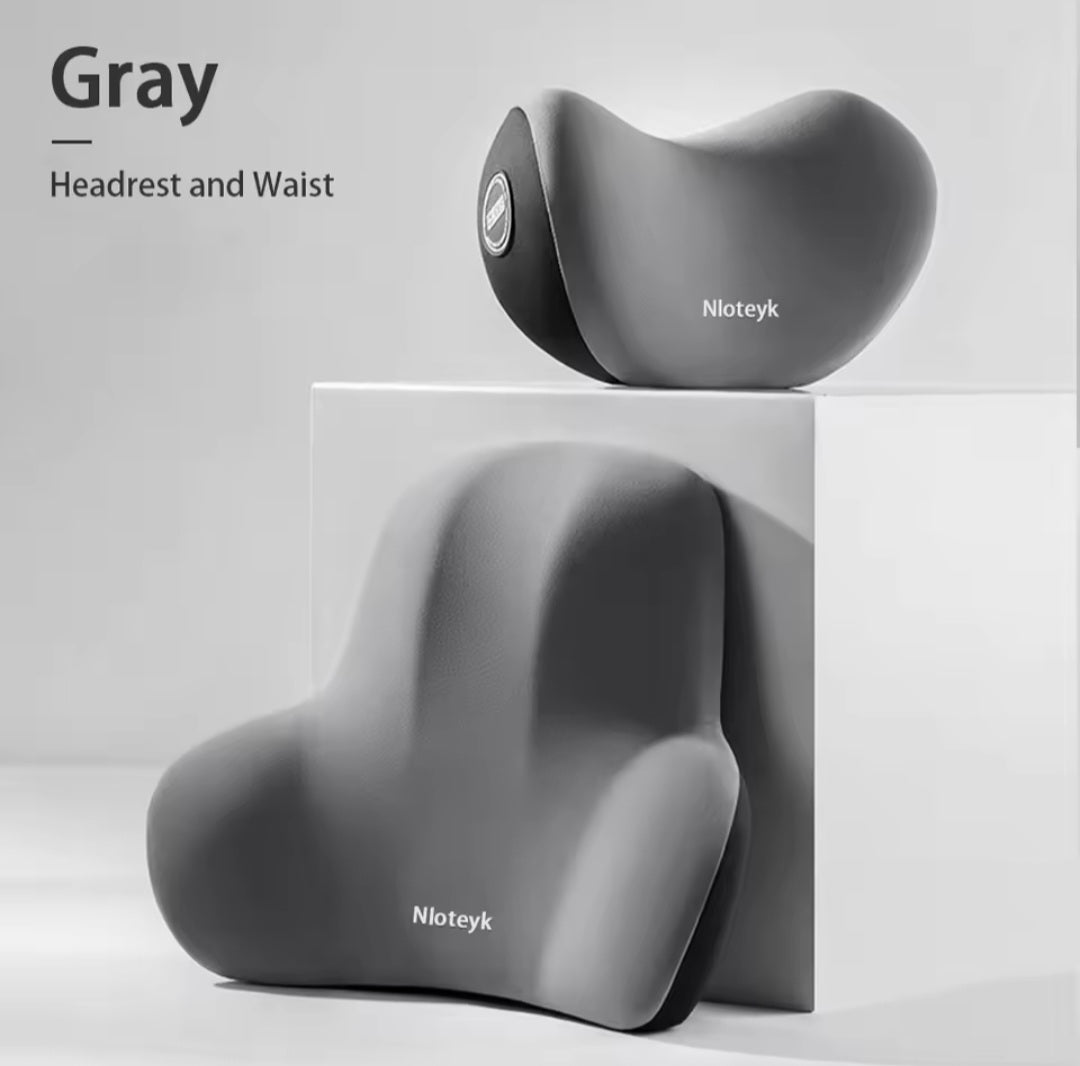 Neck and Lumbar support Car Pillow